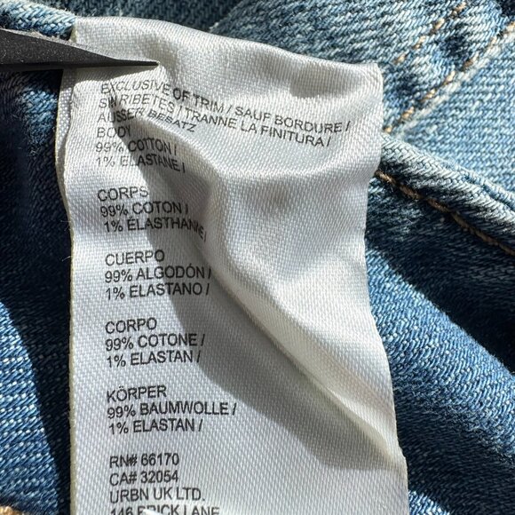 Anthropologie The Colette Crop Wide-Leg Jeans Palms Wash 29 - Picture 8 of 12